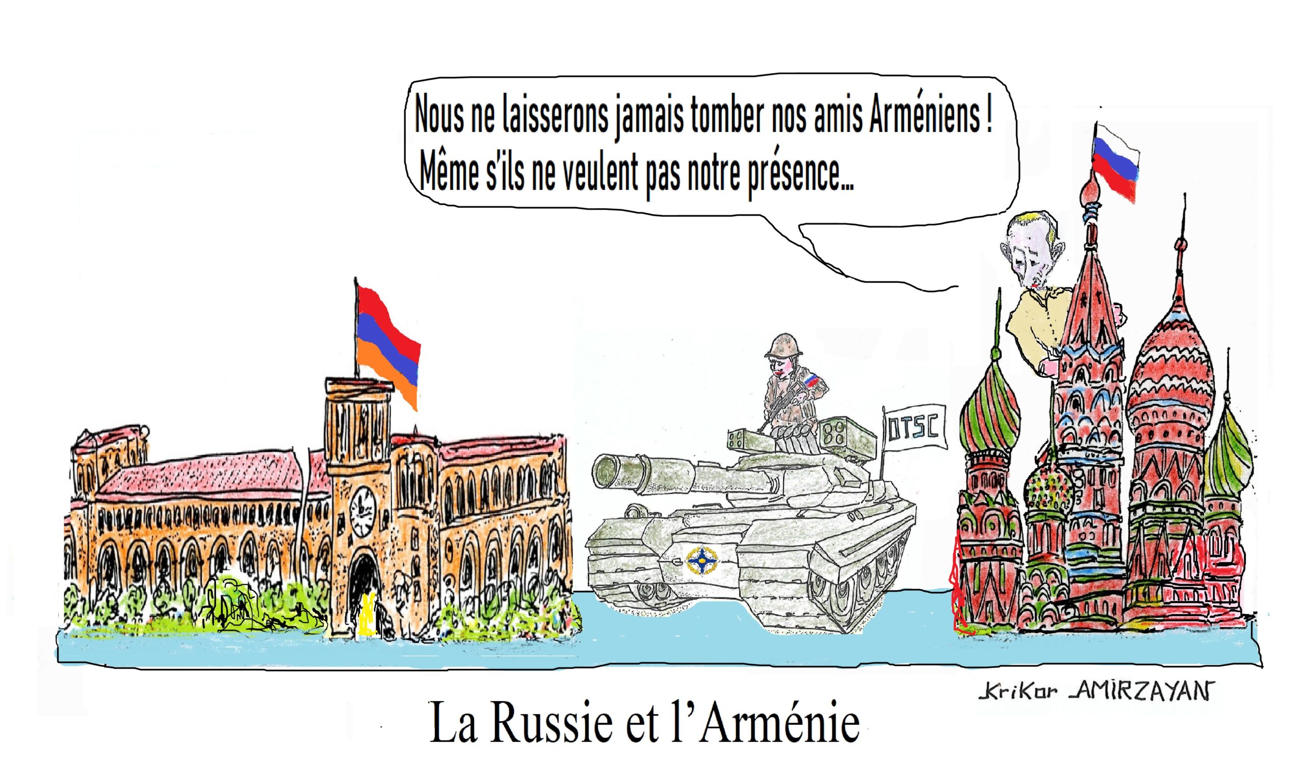 L&rsquo;Arménie reste de jure membre de l&rsquo;OTSC, mais les dirigeants de l’Arménie suivent la ligne de sortie de la coopération affirme la Russie