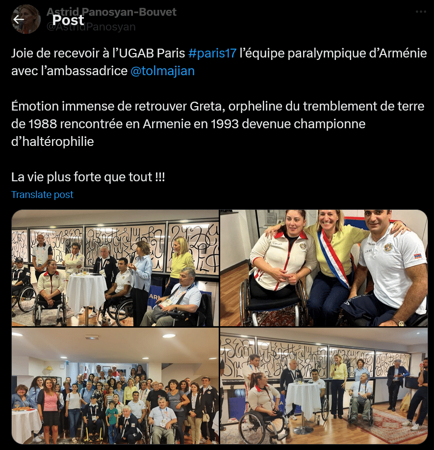 Émotion immense de retrouver Greta, orpheline du tremblement de terre devenue championne d’haltérophilie
