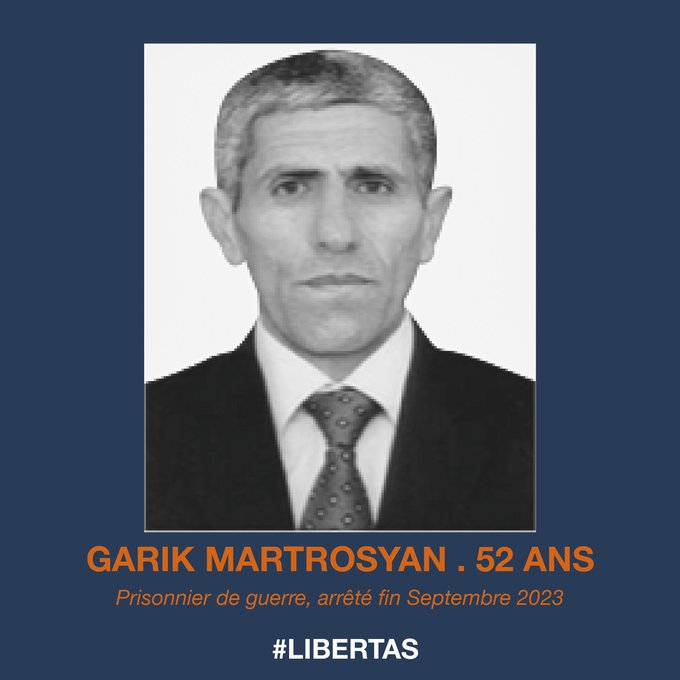 DEPUIS 346 JOURS Garik Martirosyan est otage de la pétro-dictature azerbaïdjanaise