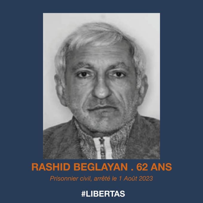 Depuis 407 jours Rashid  Beglaryan est otage de la pétro-dictature génocidaire d&rsquo;Azerbaïdjan !