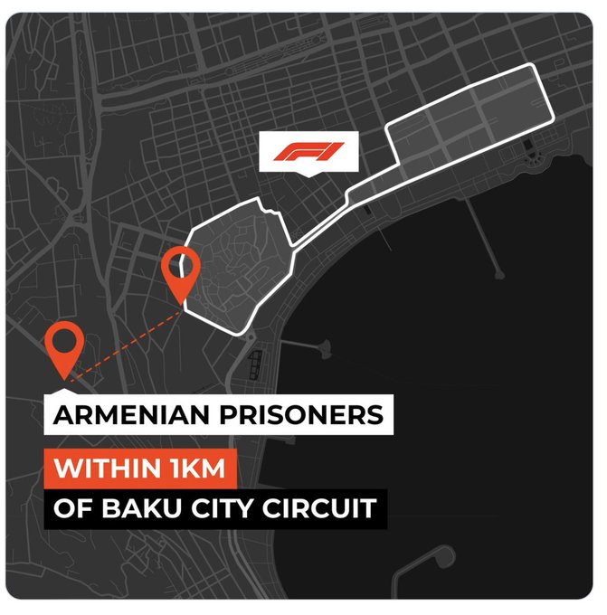 A 1km de la F1 à Bakou, la prison où les prisonniers arméniens croupissent