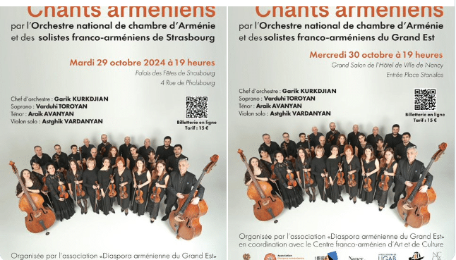 Aznavour et les chants arméniens à l&rsquo;honneur à Strasbourg