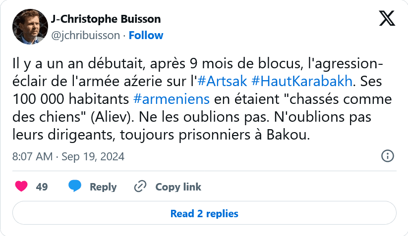 Il y a un an débutait l&rsquo;agression-éclair azérie