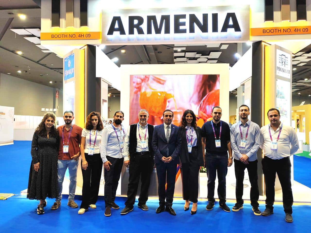 L&rsquo;Arménie a présenté dans un stand les produits de 11 entreprises au salon World Food India 2024 à New Delhi