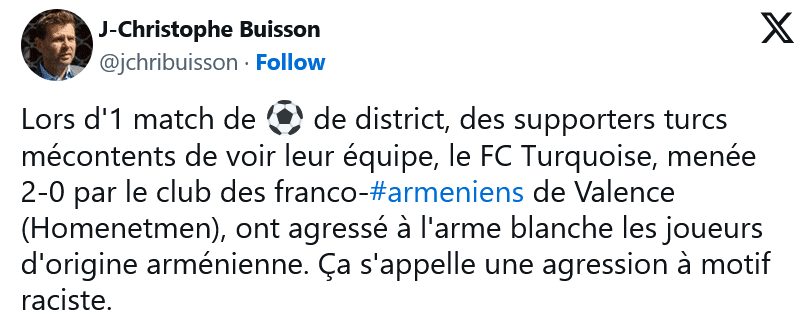Ça s&rsquo;appelle une agression à motif raciste