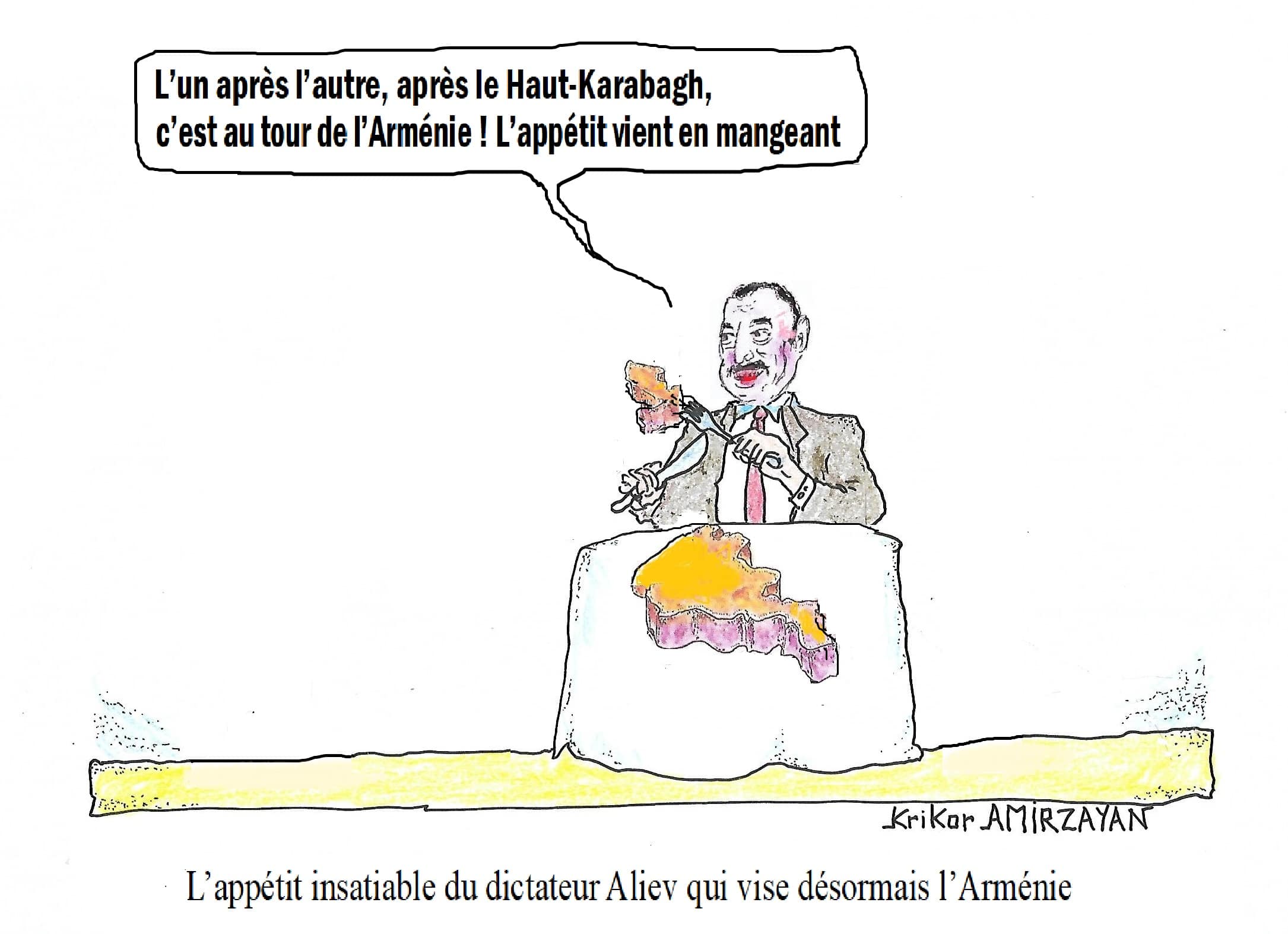 Aliev qui demande le changement de la Constitution d’Arménie revendique l’Arménie et affirme « Je suis sûr qu’on retournera dans « l&rsquo;Azerbaïdjan occidental »
