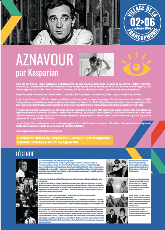 Demain au Cent Quatre Aznavour vu par Kasparian