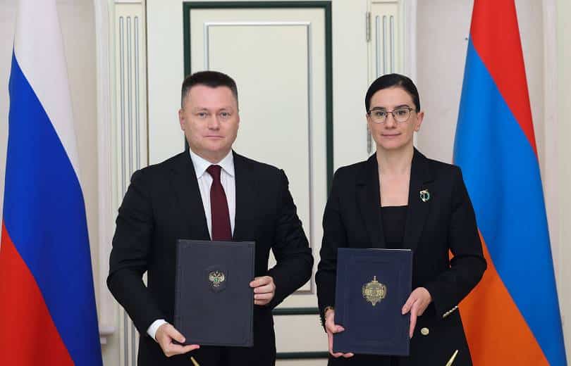 Les procureurs généraux d&rsquo;Arménie et de Russie ont signé le nouveau programme de coopération pour 2025-2026