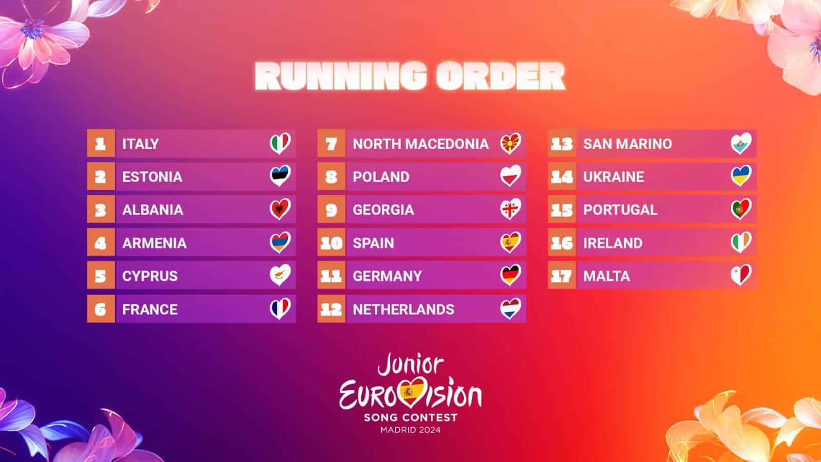 L’Arménie avec Leo (10 ans) passera en 4e position à l’Eurovision Junior 2024 le 16 Novembre à Madrid