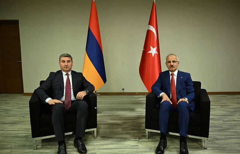 Le ministre arménien des Territoires Gnel Sanosyan a rencontré le ministre turc des Transports et de l&rsquo;Infrastructure à Istanbul