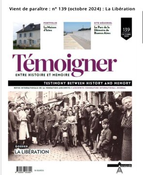entretien exclusif avec Vincent Duclert dans la revue de la fondation Auschwitz