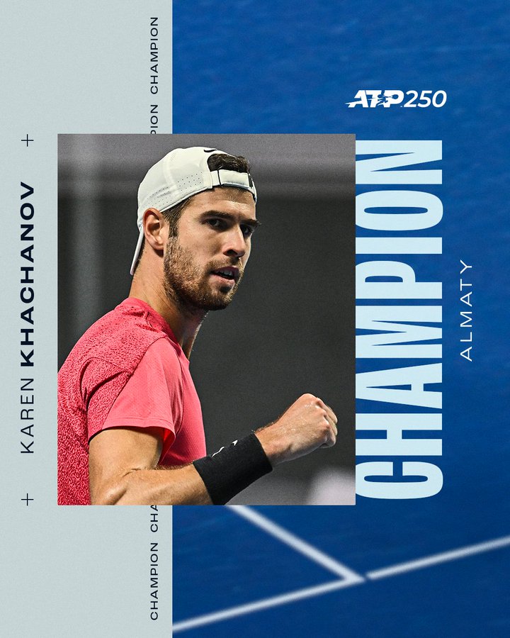 L’Arménien de Russie, Karen Khachanov, gagne le tournoi de tennis ATP-250 d&rsquo;Almaty (Kazakhstan)