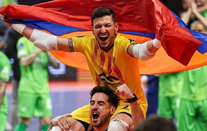 Le gardien de l&rsquo;équipe d’Arménie de futsal, Luan Müller vainqueur de la Coupe Intercontinentale avec « Palma Futsal »