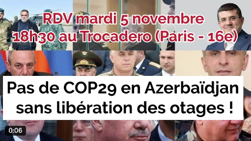 Plein soutien au rassemblement contre la COP29 à Bakou