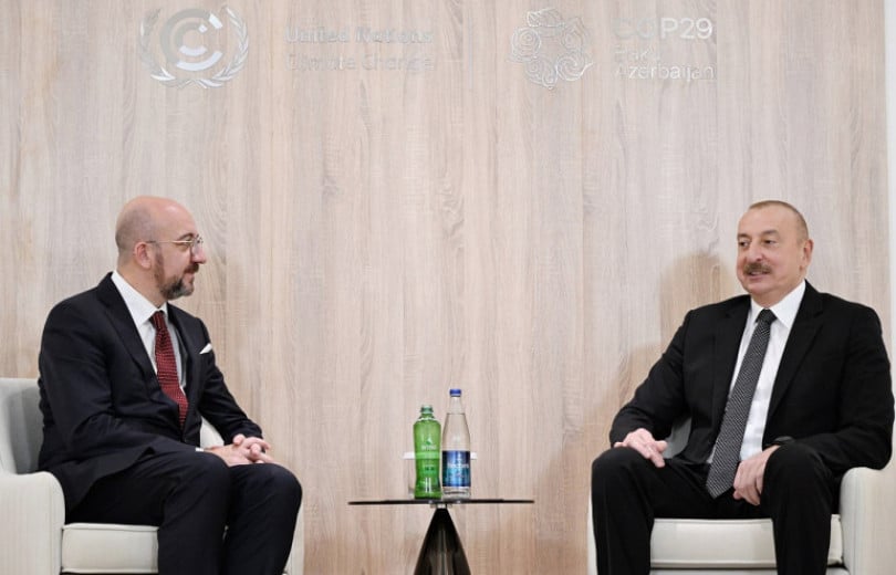 Nous avons discuté avec Aliev du processus de normalisation des relations entre l&rsquo;Arménie et l&rsquo;Azerbaïdjan a affirmé Charles Michel le président du Conseil de l&rsquo;Europe