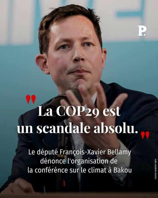 Grande interview de FX Bellamy sur la COP29