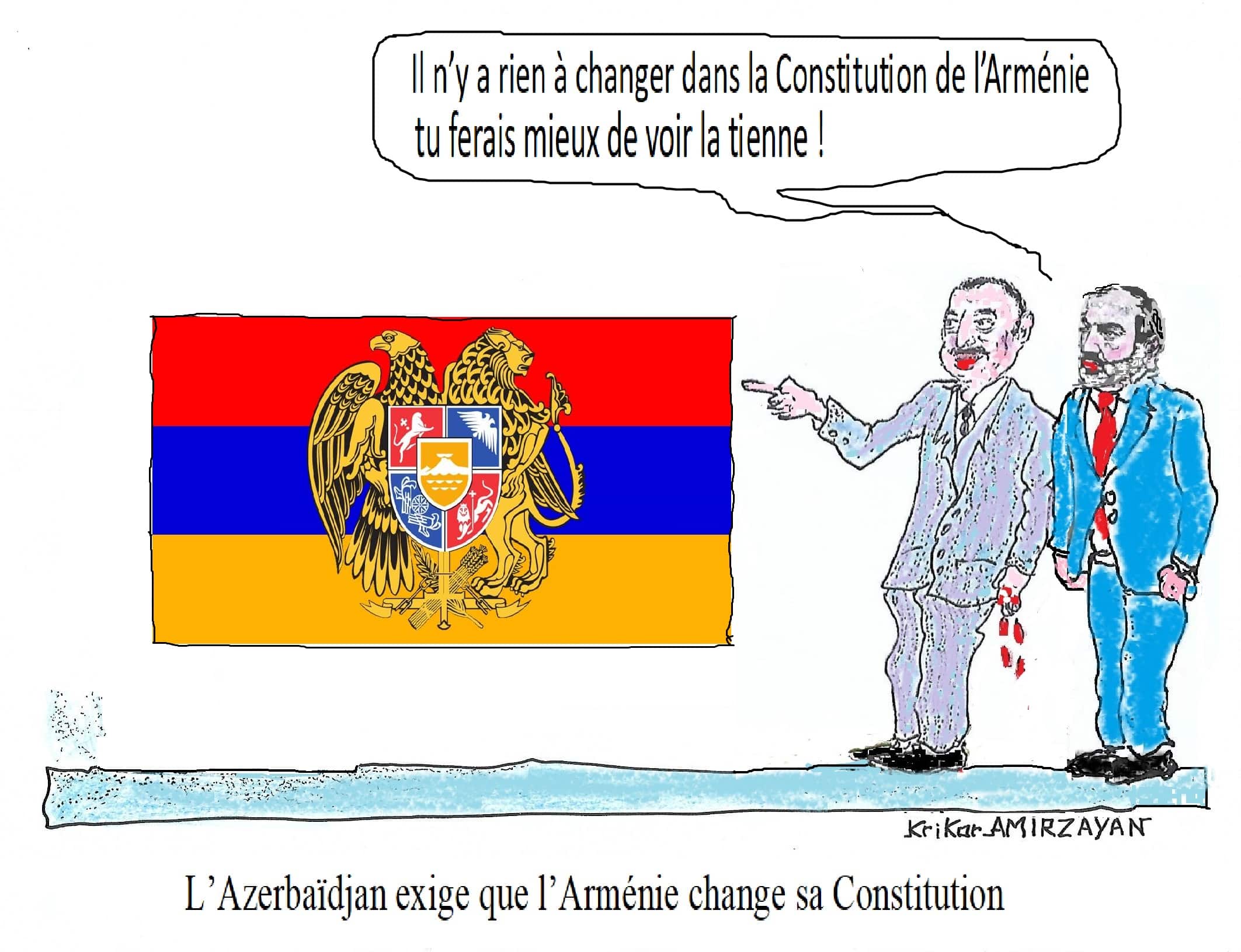 Nikol Pachinian affirme que la Constitution de la République d&rsquo;Arménie ne contient aucune revendication territoriale, contrairement à celle de l’Azerbaïdjan