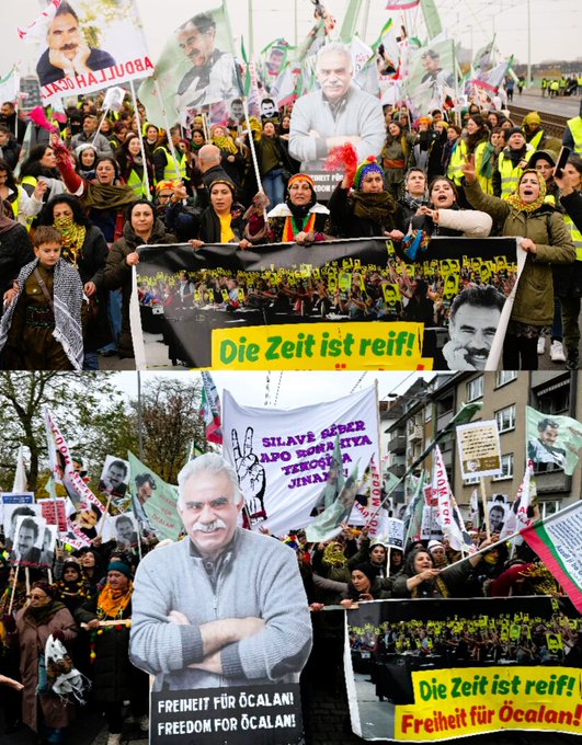 Des milliers de Kurdes réclament à Cologne la libération d&rsquo;Öcalan