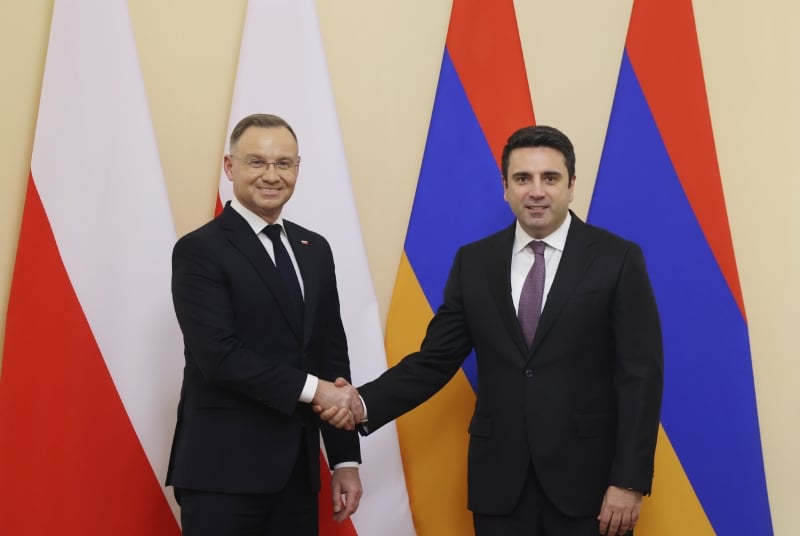 La coopération arméno-polonaise deviendra plus étroite, rapprochant encore plus l&rsquo;Arménie de l&rsquo;UE affirme le président de Pologne Andrzej Duda à Alen Simonyan