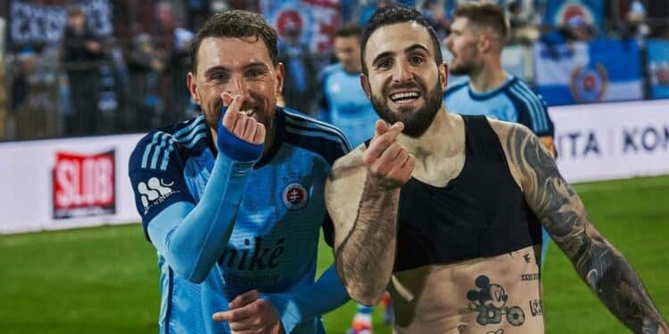 Slovan Bratislava s’impose 2-1 face à Dukla Prague, l’international arménien Tigran Barseghyan a encore marqué