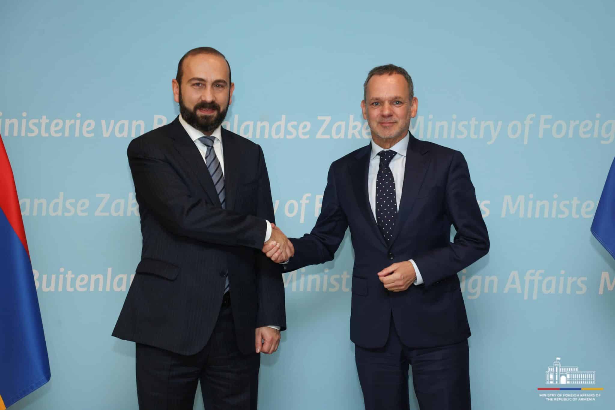 Ararat Mirzoyan a présenté au ministre des Affaires étrangères des Pays-Bas, le processus de normalisation des relations entre l&rsquo;Arménie et l&rsquo;Azerbaïdjan