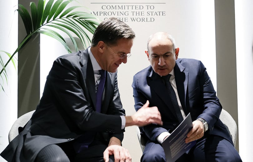 Le secrétaire général de l&rsquo;OTAN a écrit un message après sa rencontre avec Nikol Pachinian à Davos