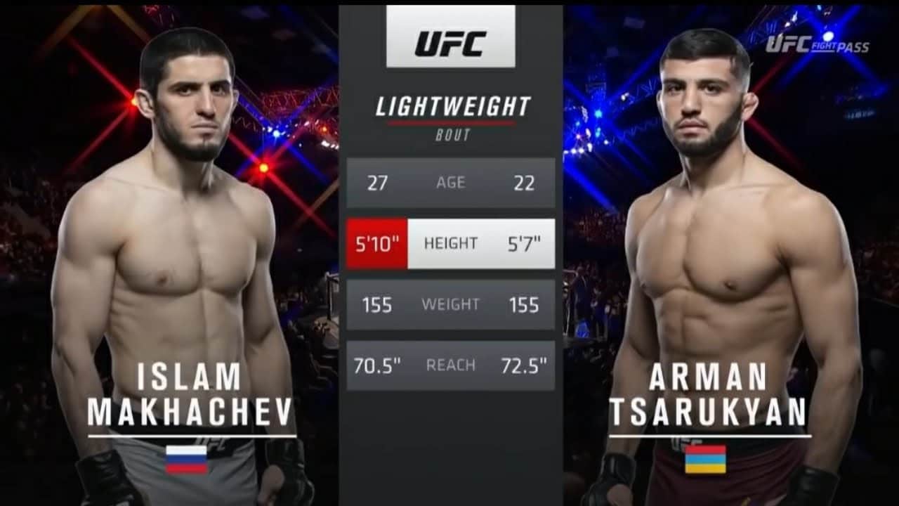 Le combat en UFC entre l’Arménien Arman Tsarukyan et le Russe Islam Makhachev prévu le 18 janvier à Los Angeles pourrait être reporté