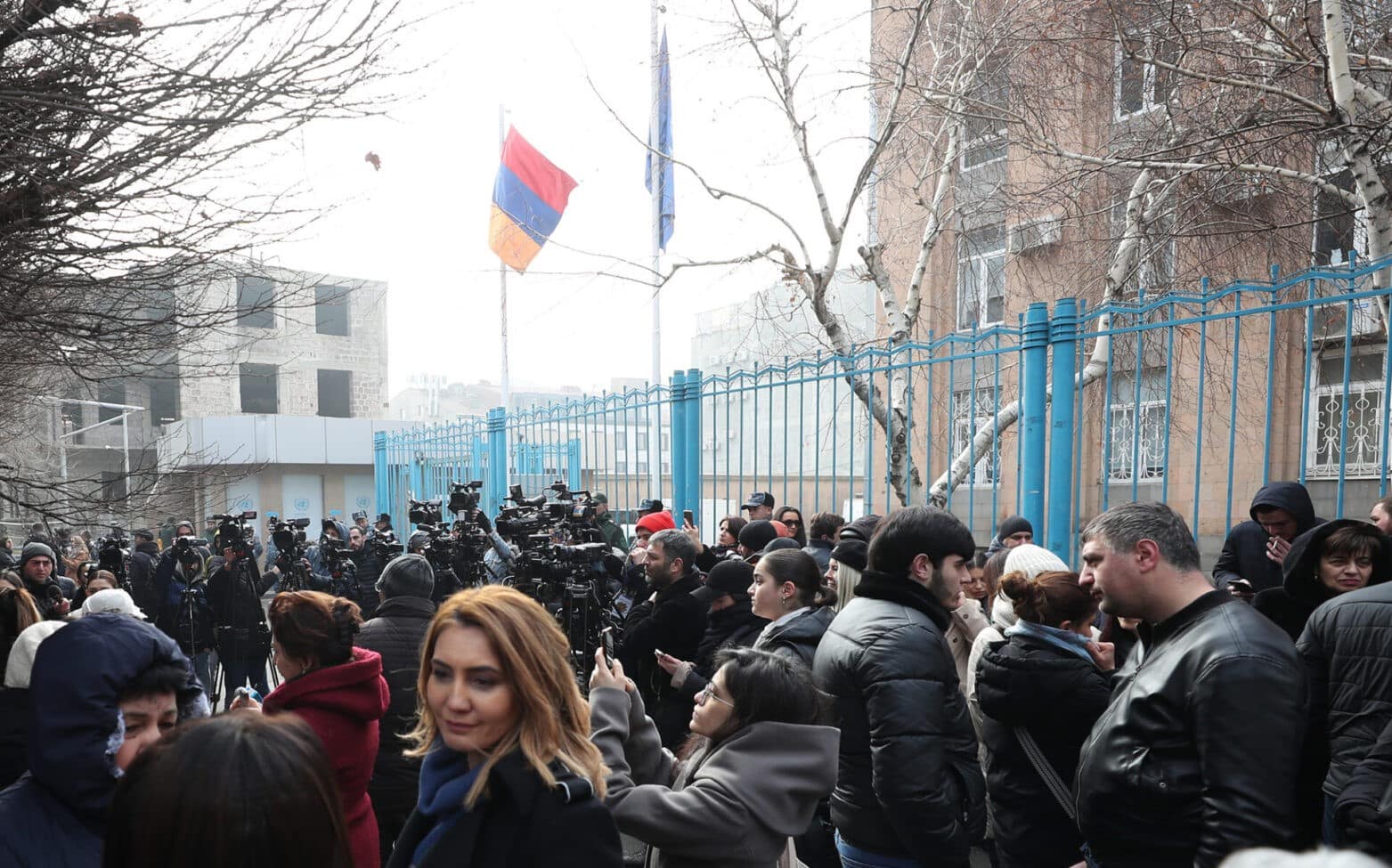 Manifestation devant le bureau de l&rsquo;ONU en Arménie pour exiger la libération des prisonniers Arméniens illégalement détenus en Azerbaïdjan