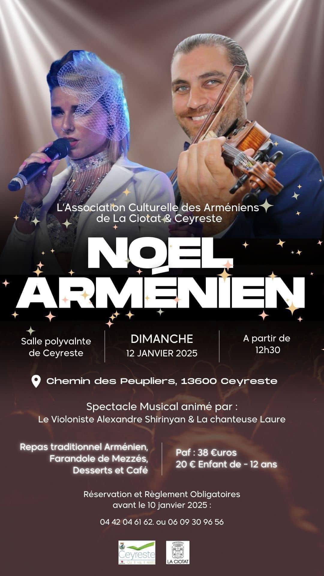 La Ciotat et Ceyreste repas traditionnel du Noël Arménien