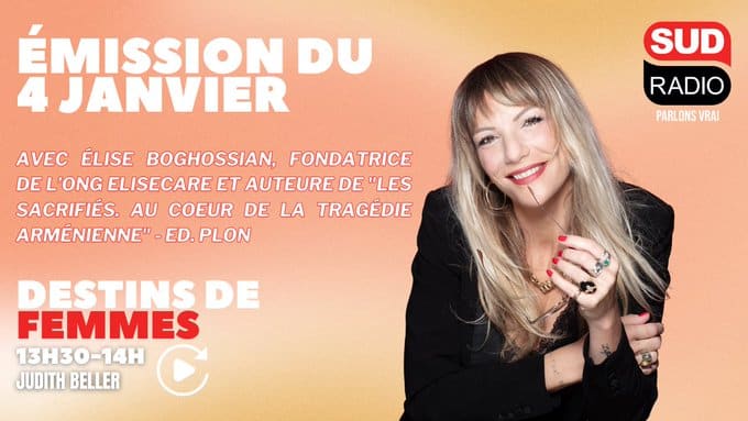 Elise Boghossian sur Sud Radio