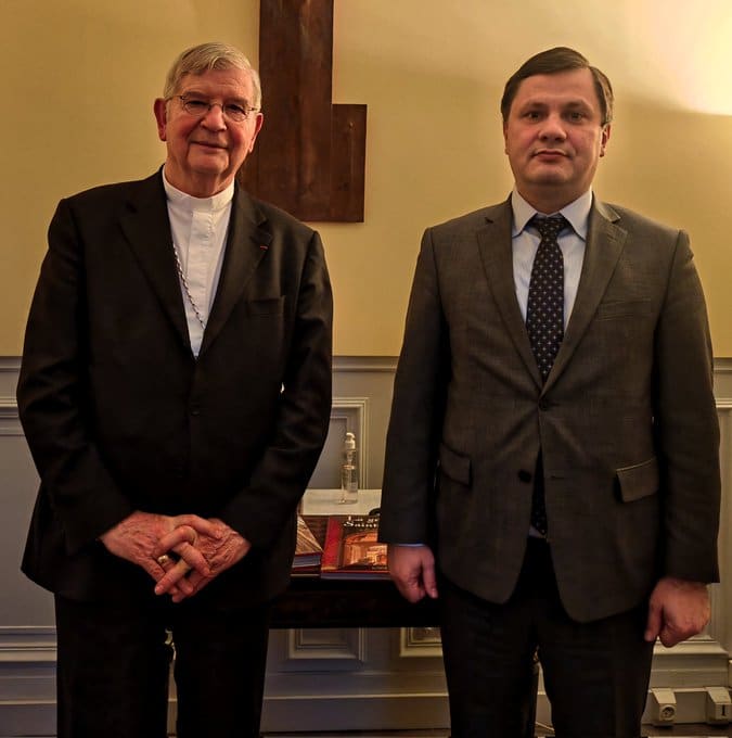 Arman Khachatryan : Honoré d&rsquo;être reçu par  Mgr Ulrich , archevêque du diocèse de paris
