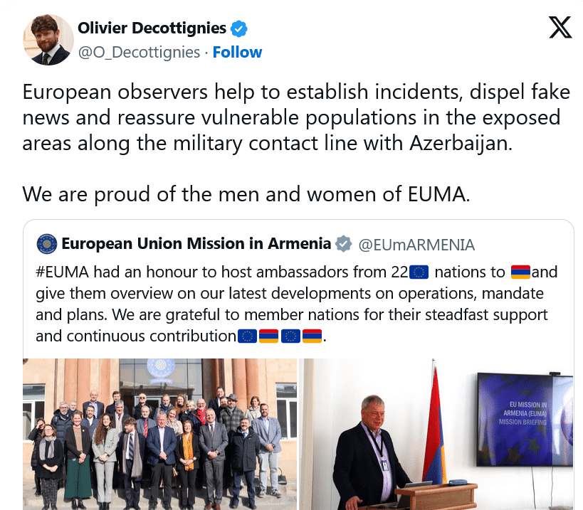 Mission européenne en Arménie