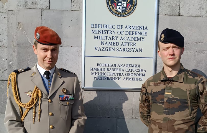 En Arménie l&rsquo;Académie militaire Vazgen Sargsyan accueille un nouveau cadet français