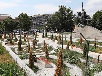 Ouverture d’un nouveau parc près de l&rsquo;église Sourp Krikor Lousavoritch de Yerevan