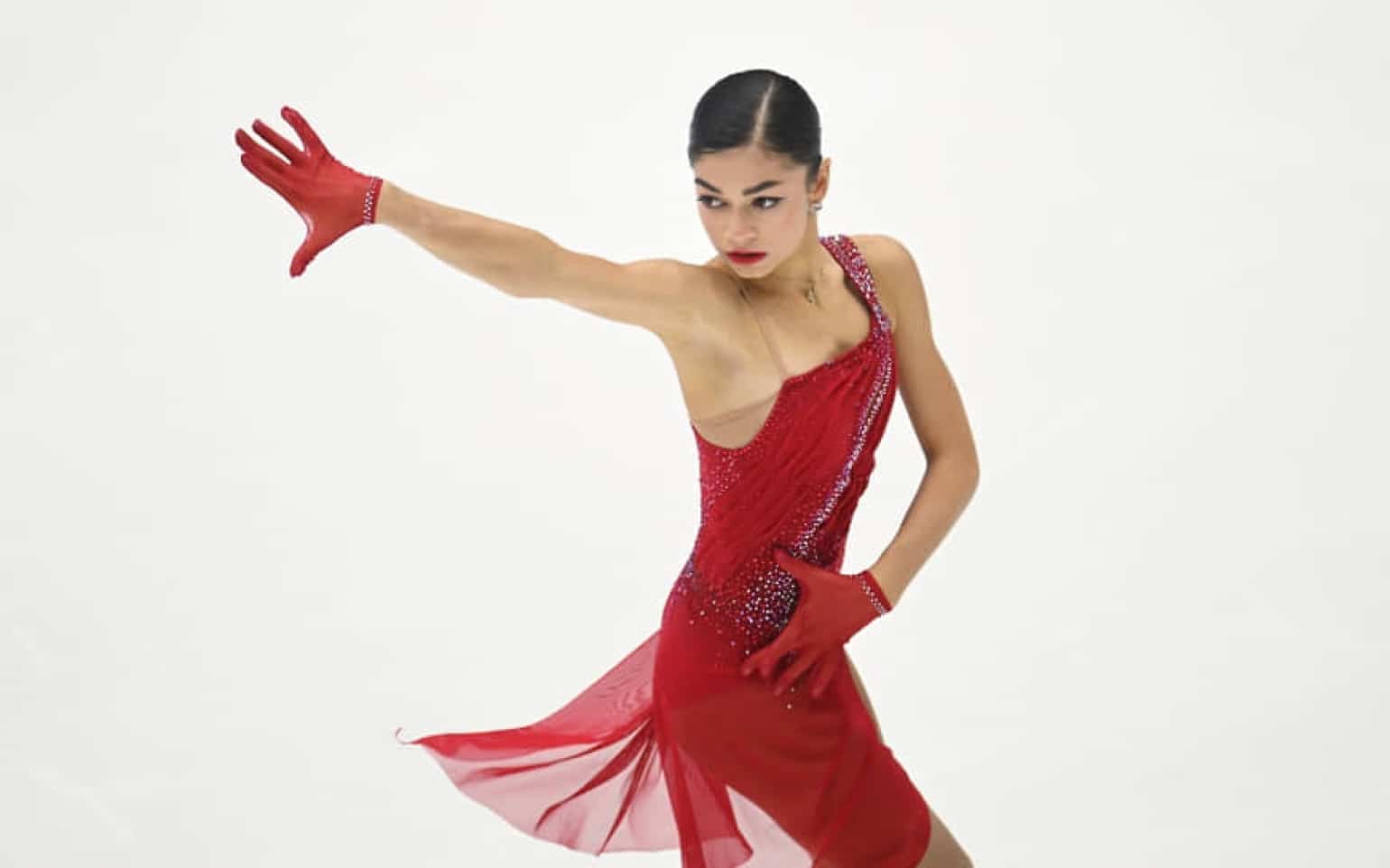 La patineuse Arménienne Adelia Petrosyan, gagnante de la finale du Grand Prix de Russie