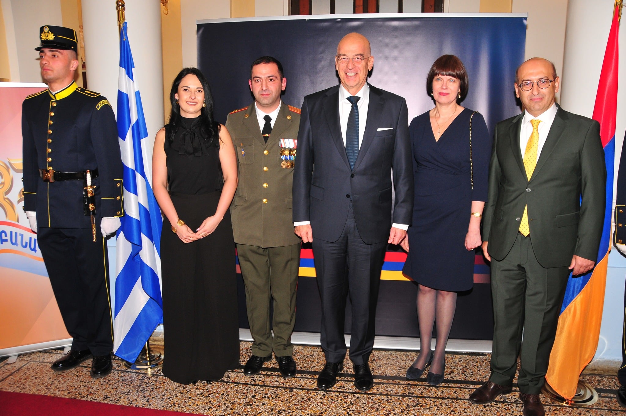 Réception solennelle dédiée au 33e anniversaire de la formation des forces armées d’Arménie à Athènes