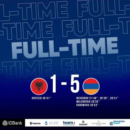 Qualifications de l’Euro 2026 de Futsal : l’Arménie s’impose 5-1 face à l’Albanie