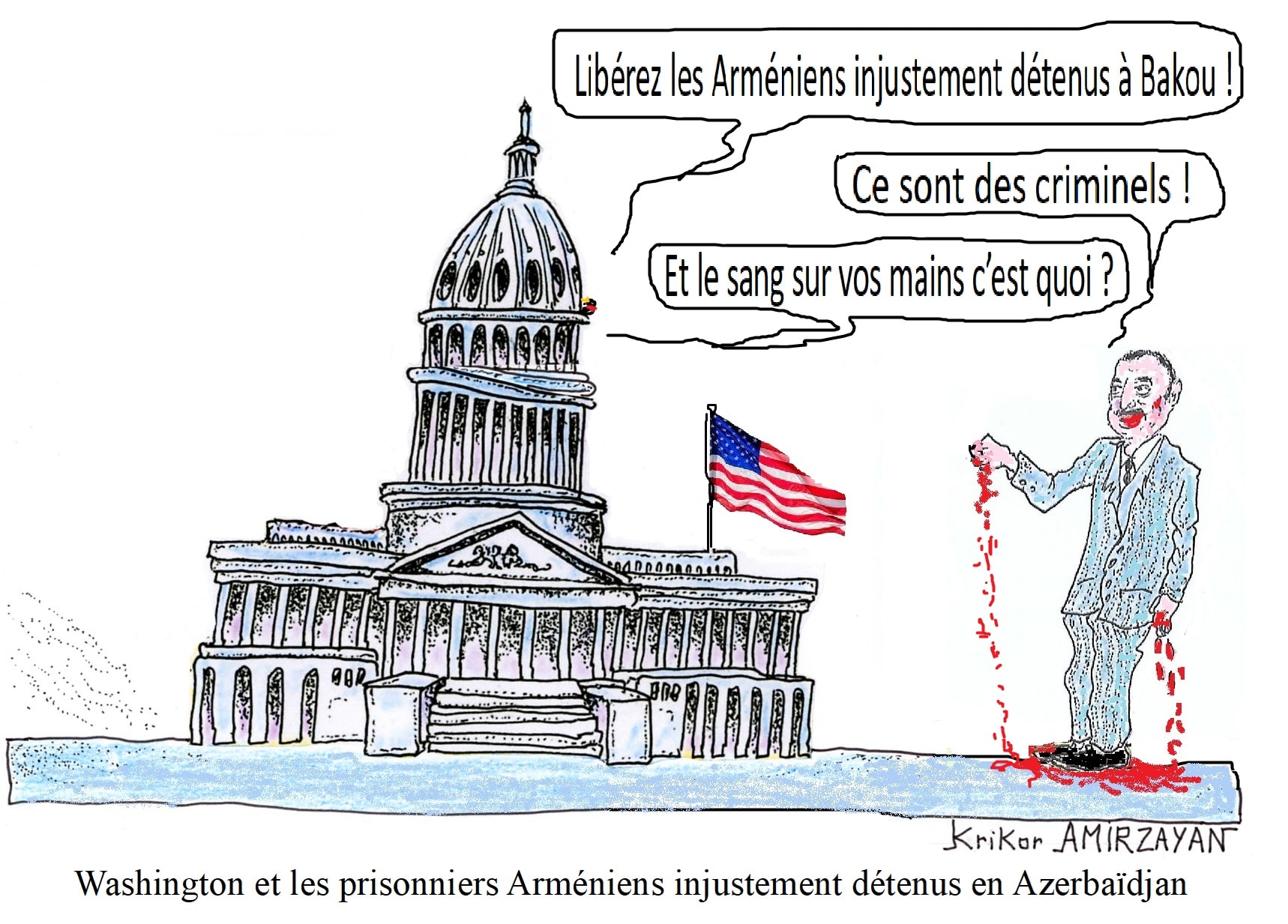 Des membres du Congrès américain appellent le secrétaire d&rsquo;État américain à obtenir la libération des Arméniens détenus à Bakou