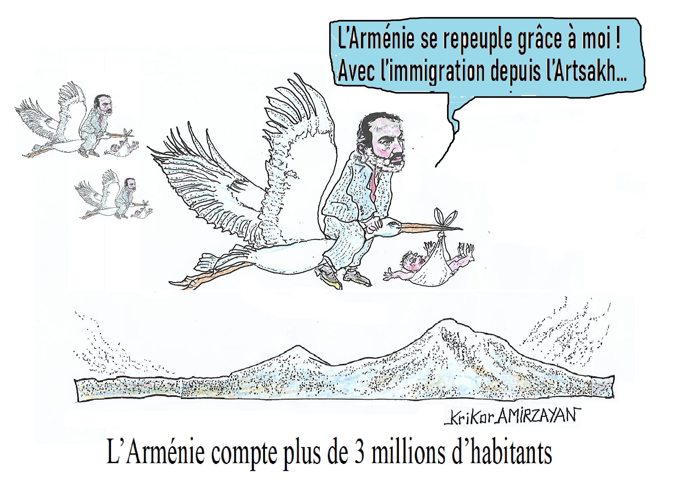 La population permanente de l&rsquo;Arménie était de 3 075 800 habitants au 1er janvier 2025