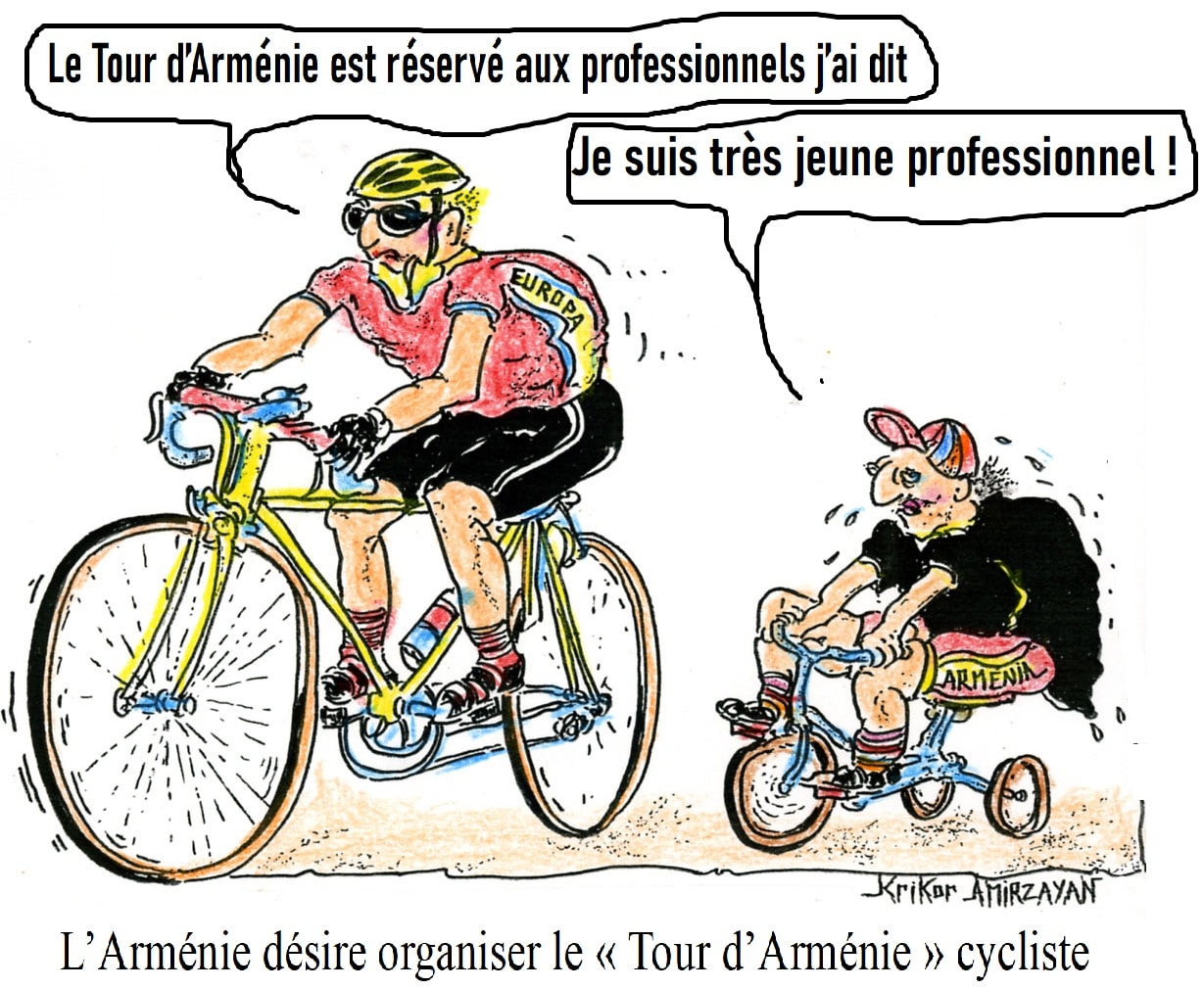 Nous organiserons un tournoi cycliste professionnel en Arménie. Peut-être que cela s&rsquo;appellera « Tour d&rsquo;Arménie » affirme Nikol Pachinian