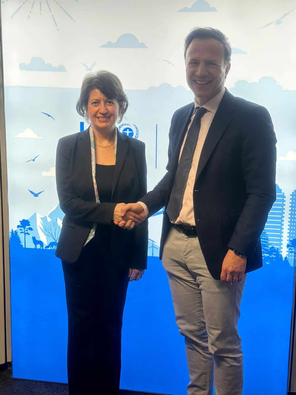 Hasmik Tolmajian : rencontre avec Arnold Kreilhuber directeur générale de l&rsquo;UNEP