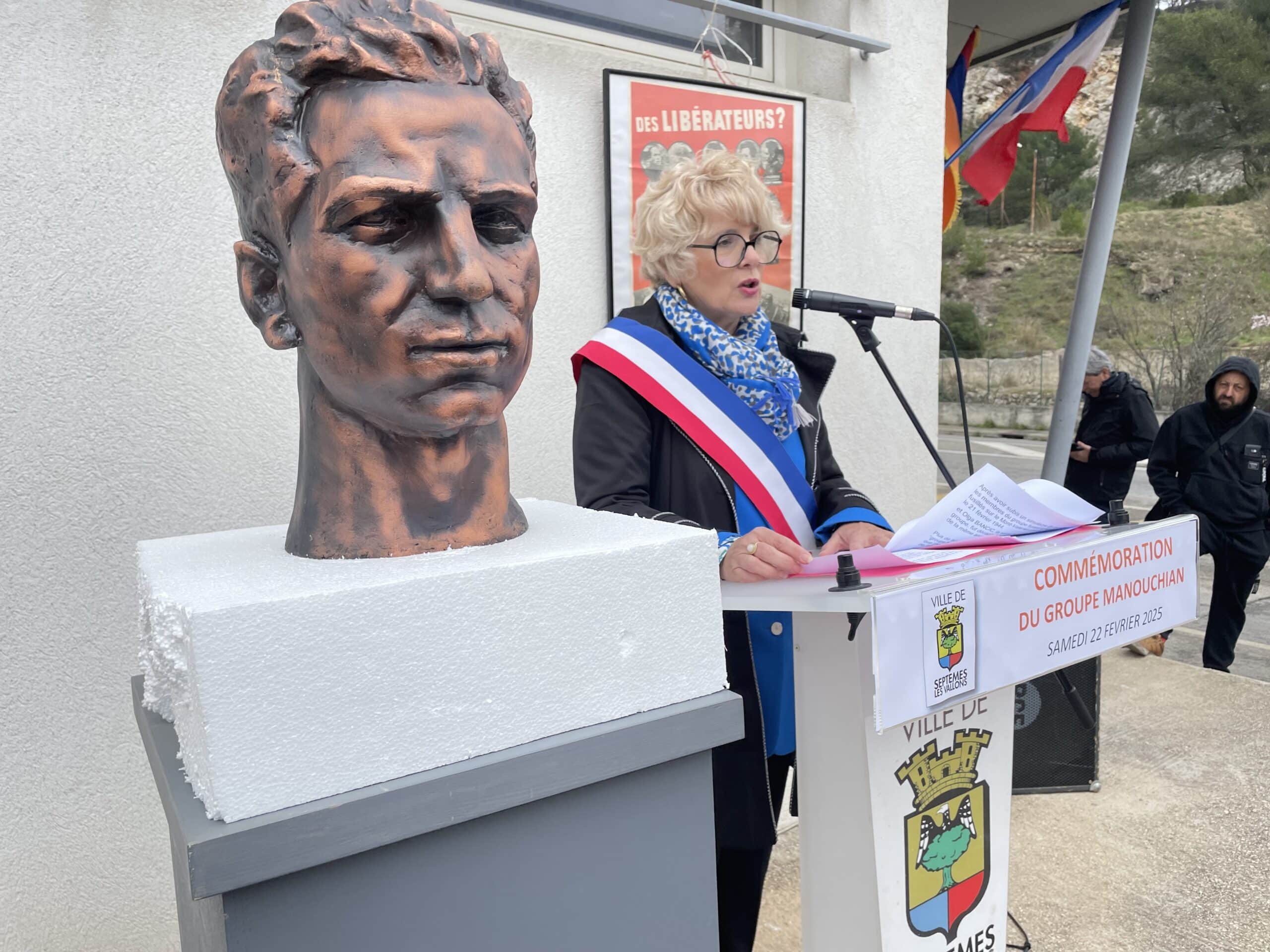 Cérémonie commémorative en hommage au groupe Manouchian à Septèmes -les-Valons