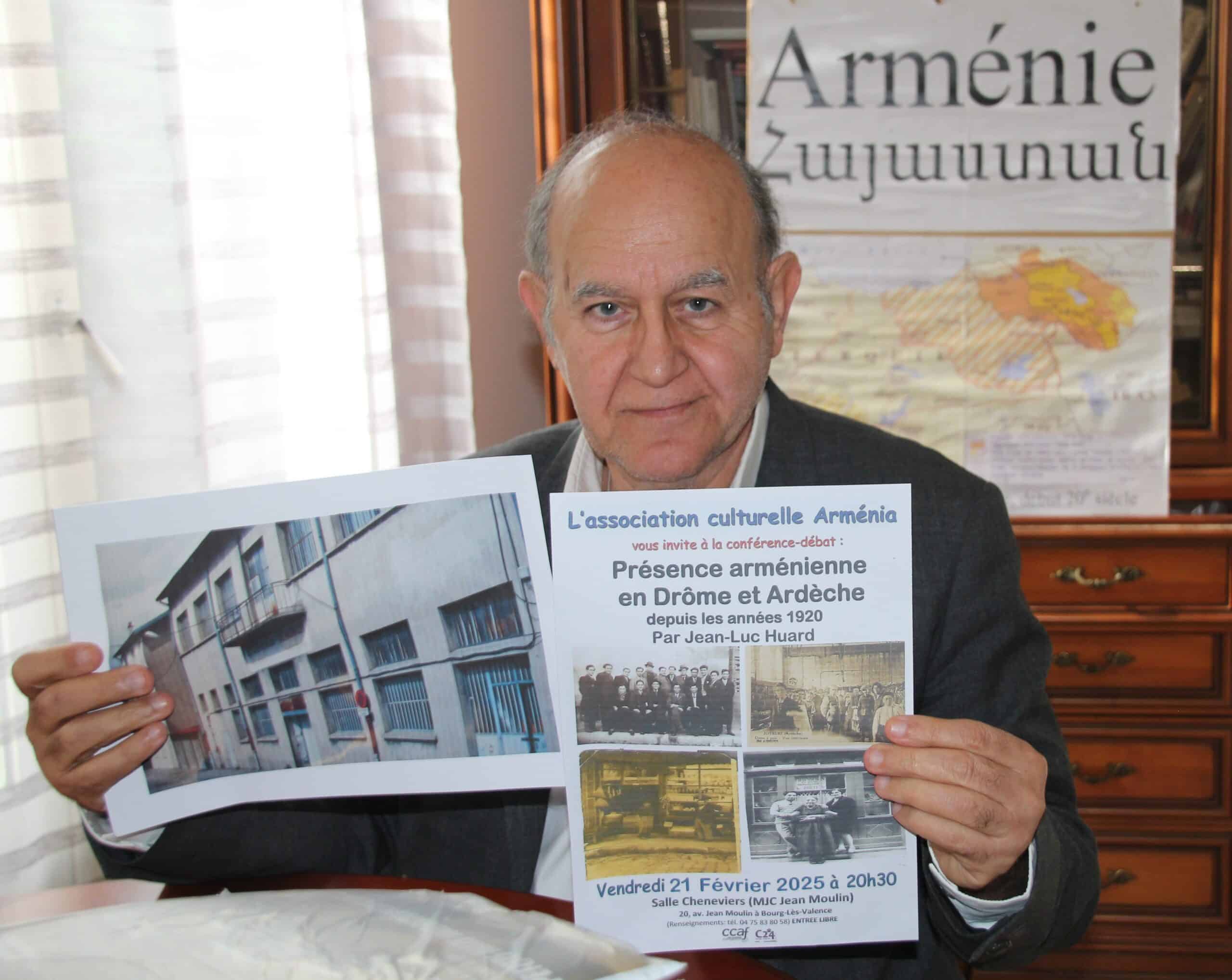 Krikor Amirzayan (président de l’association « Arménia ») : la photo des établissements « Djézi » à Bourg-Lès-Valence éveille à elle seule de nombreux souvenirs au sein de la communauté arménienne