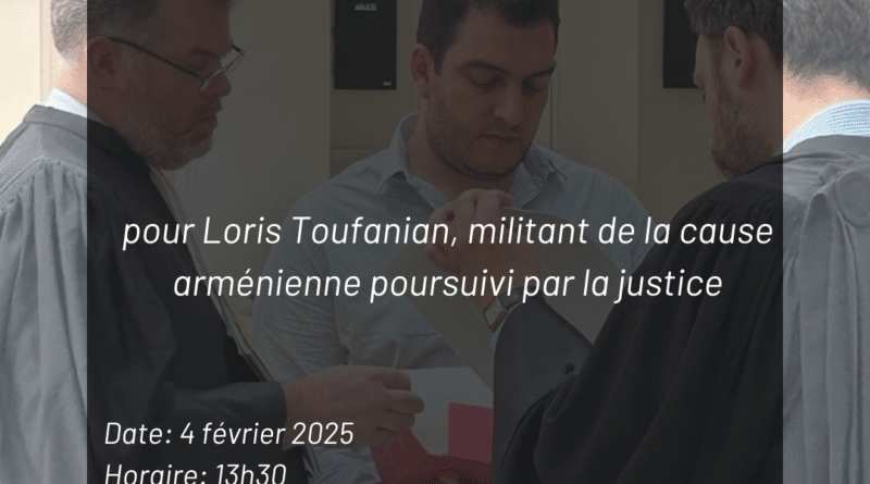 Procès en appel de Loris Toufanian (Charjoum) le 4 février à 13h30
