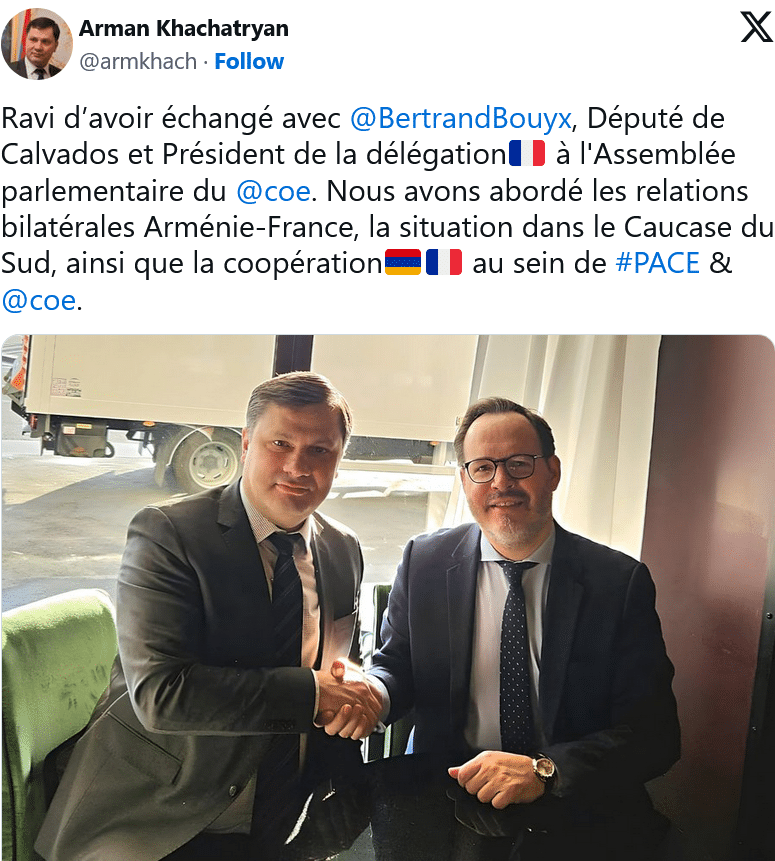 A. Khachatryan : Echange avec B.Bouyx