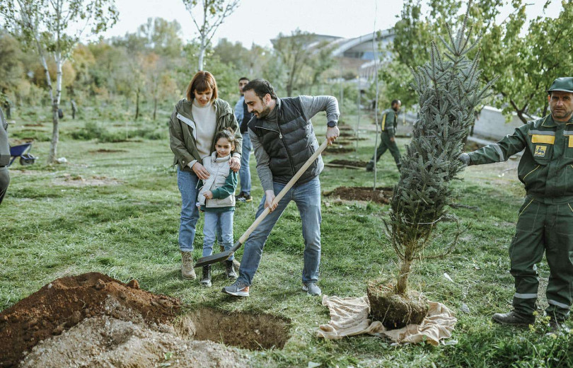 Au cours des 3 dernières années, 45,8 hectares de nouveaux espaces verts et plus de 20 000 arbres furent plantés à Yerevan indique Tigran Avinyan