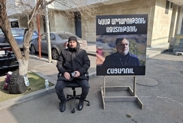 Une grève de la faim illimitée entamée par un nouveau militant arménien pour attirer l&rsquo;attention sur le sort des otages de Bakou