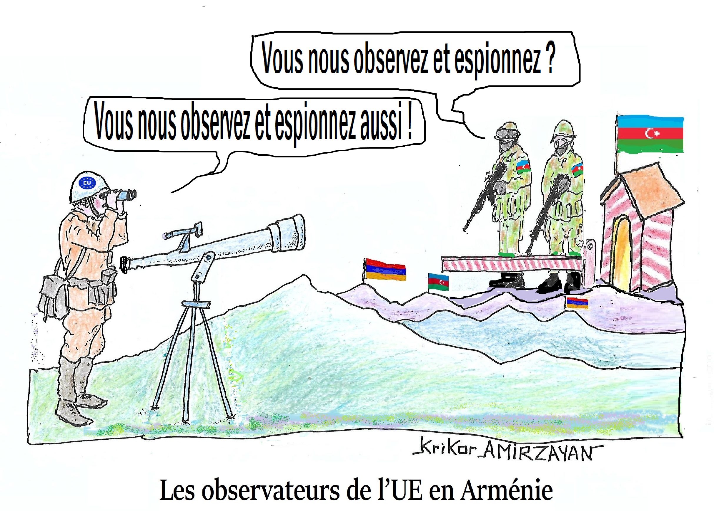Aliev est convaincu que la mission d&rsquo;observation de l&rsquo;UE en Arménie est une mission de renseignement
