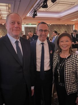 Maire du XVe : .Philippe_Goujon  en soutien de la cause arménienne au 11e dîner du CCAF