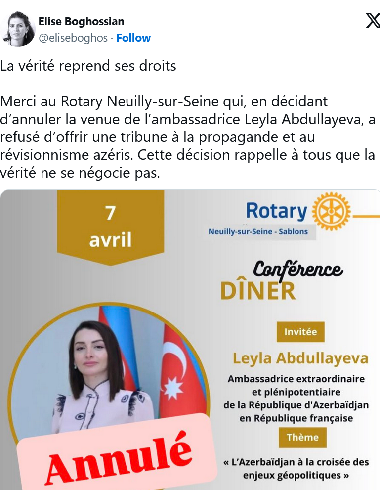 E. Boghossian : la vérité reprend ses droits